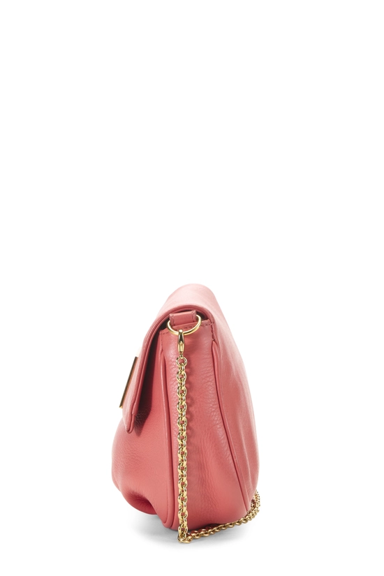 Pink Leather Fendista Crossbody, , large image number 2