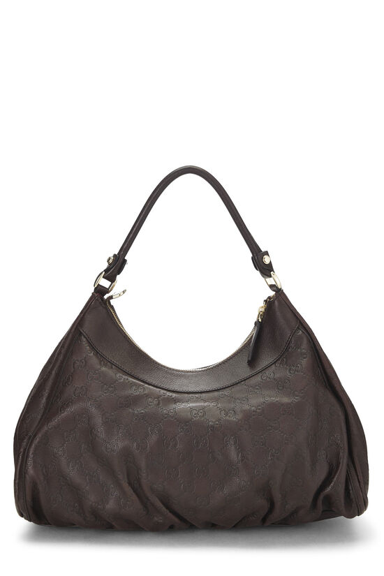 Brown Guccissima D-Ring Abbey Shoulder Bag, , large image number 3