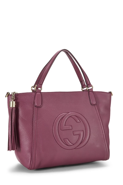 Gucci Purple Leather Soho Top Handle Bag — photo 2