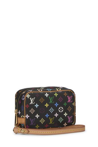 Takashi Murakami x Louis Vuitton Black Monogram Multicolore Wapity Case, , large