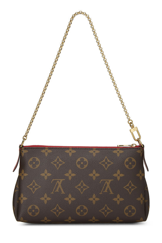 Red Monogram Canvas Pallas Clutch, , large image number 5