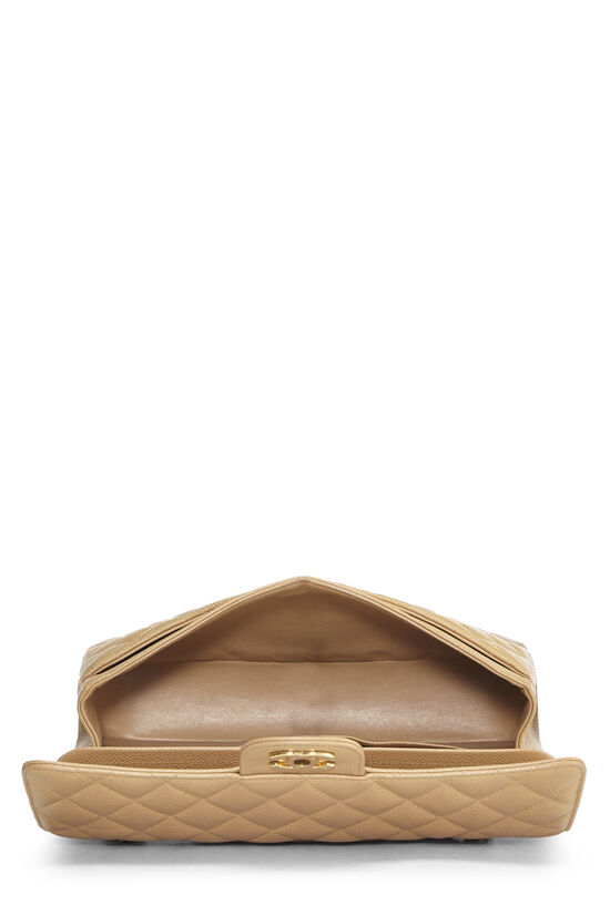 Beige Quilted Caviar Classic Double Flap Medium, , large image number 5