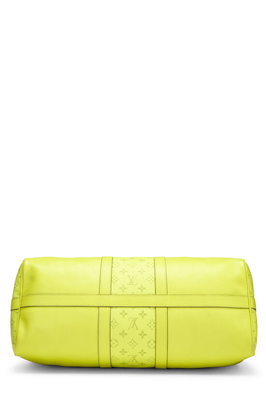 Louis Vuitton Yellow Taigarama Keepall Bandouliere 50 QJB0GL8SYB000