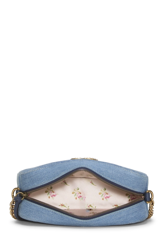 Blue Denim GG Marmont Crossbody Small, , large image number 5