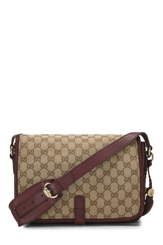 Burgundy Original GG Canvas Marrakech Crossbody, , large image number 3