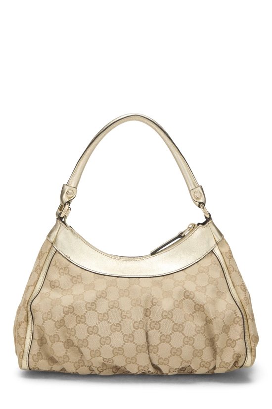 Gold Original GG Canvas D-Ring Abbey Shoulder Bag Small, , large image number 3