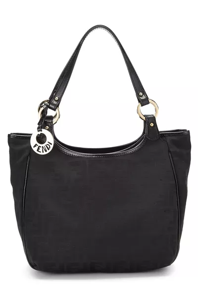 Black Zucca Canvas Shoulder Bag Medium