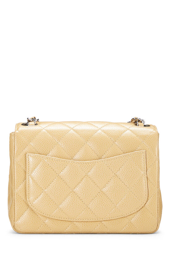 Beige Quilted Caviar Half Flap Mini, , large image number 5