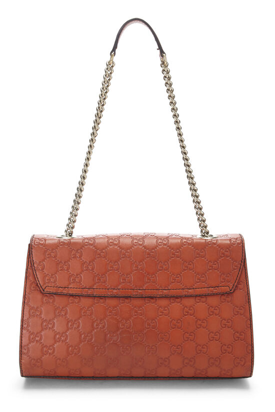 Orange Guccissima Leather Emily Chain Shoulder Bag QFB1AX6YOB002