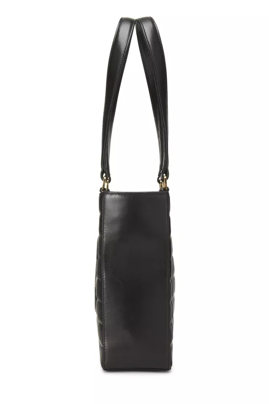 Black Quilted Calfskin Chocolate Bar Tote, , large image number 2