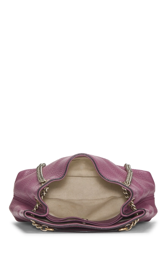 Purple Leather Soho Chain Tote Small, , large image number 5
