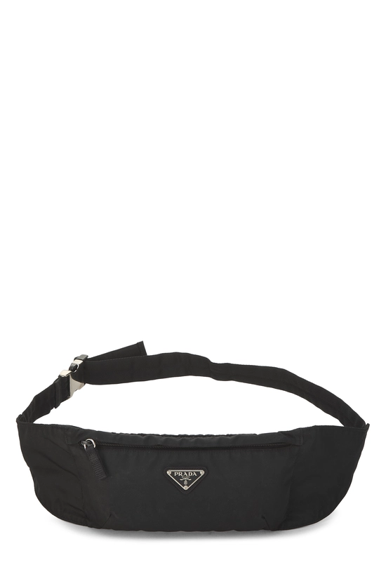 Black Nylon Waist Pouch, , large image number 0