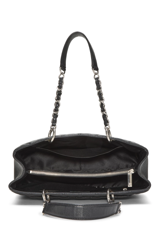 Black Quilted Caviar Grand Shopping Tote (GST), , large image number 5