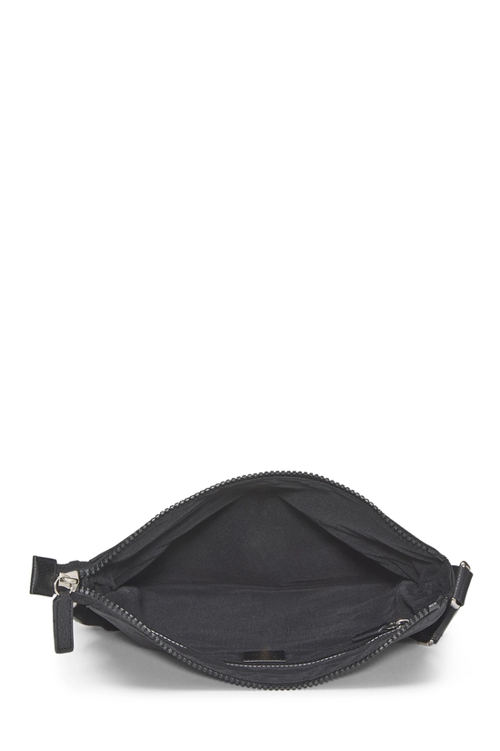 Black GG Nylon Zip Pocket Messenger Medium, , large image number 5