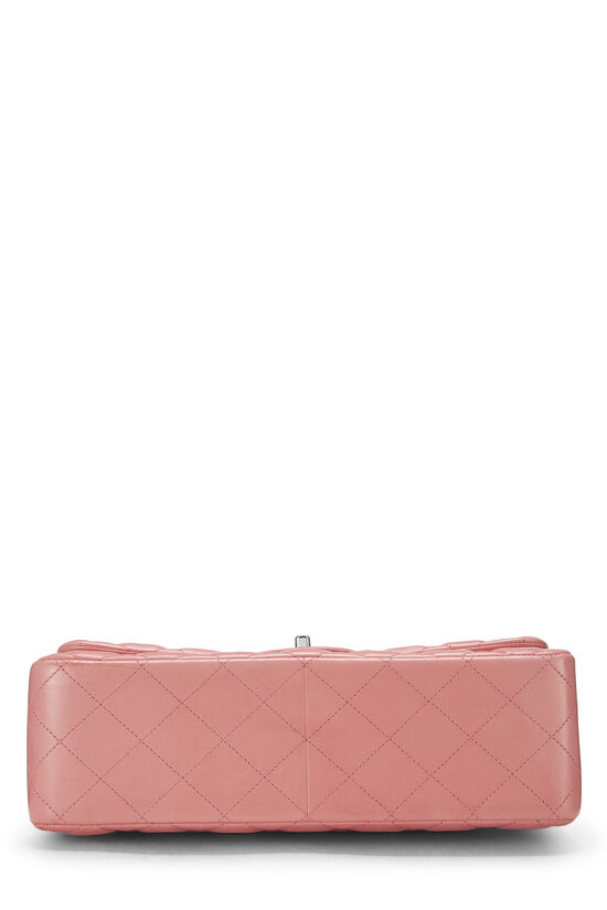 Pink Quilted Lambskin New Classic Double Flap Jumbo, , large image number 4