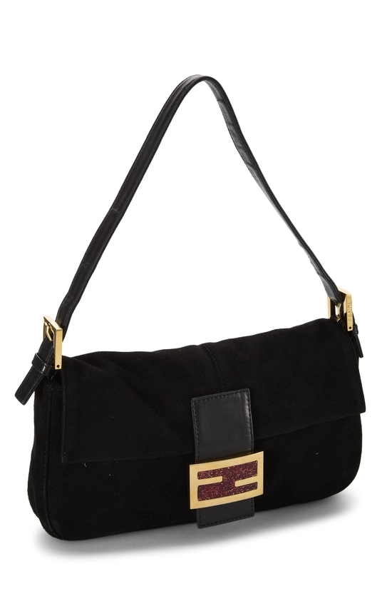 Black Suede Baguette, , large image number 1