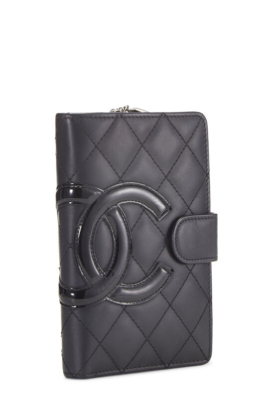 Shop Chanel Black Quilted Calfskin Cambon Wallet Q6AIGH3PKB026 | WGACA