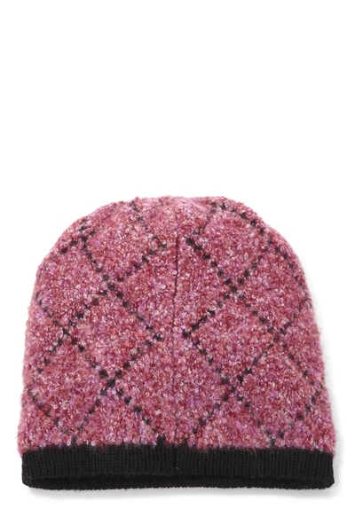 Pink Cashmere 'CC' Beanie, , large