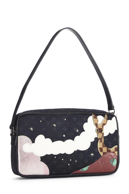 Black Monogram Canvas Patchwork Conte De Fees Pochette, , large image number 1