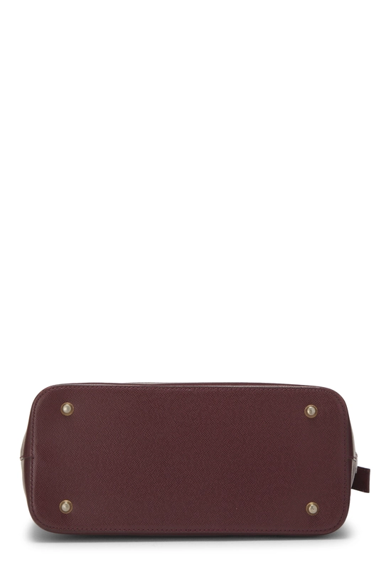 Burgundy House Check Jacquard Handbag Small, , large image number 4