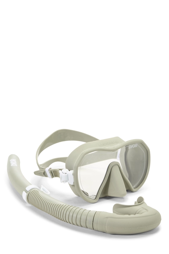 Green Rubber Snorkel Set, , large image number 0