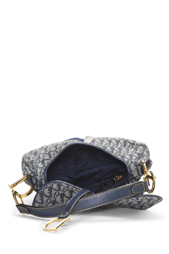 Navy Trotter Canvas Double Saddle Bag, , large image number 5