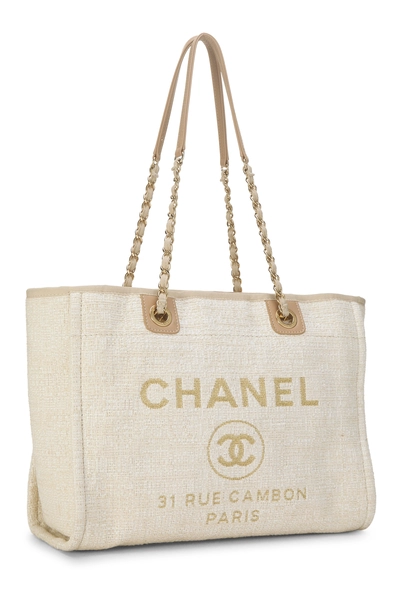 Chanel Beige Woven Raffia Deauville Small — photo 2