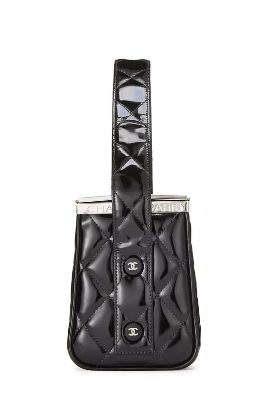 Black Patent Leather Box Bag, , large image number 2