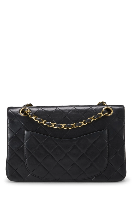 Black Quilted Lambskin Classic Double Flap Small, , large image number 3