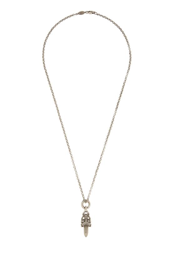 Sterling Silver Dagger Pendant Necklace, , large image number 0