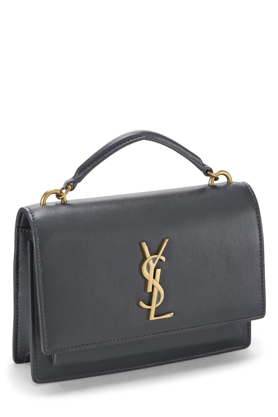 Grey Calfskin Sunset Wallet On Chain (WOC), , large image number 1