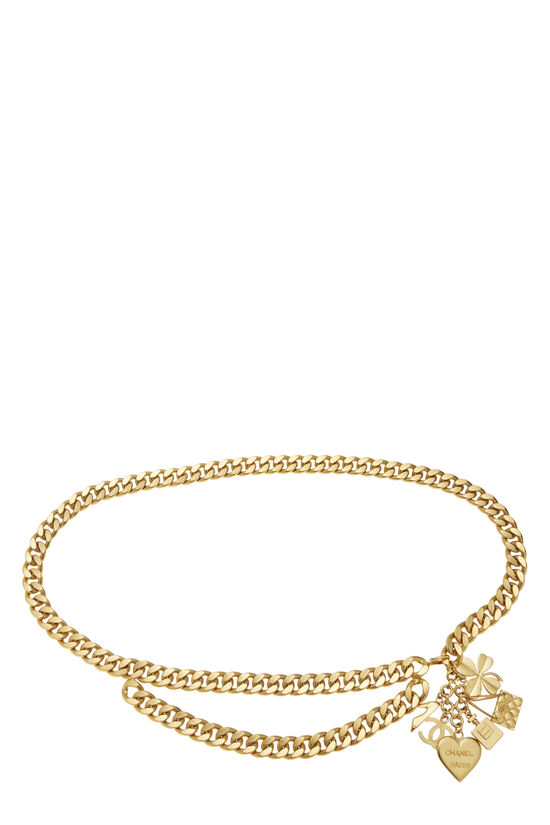 Gold Lucky Charms Chain Belt, , large image number 0
