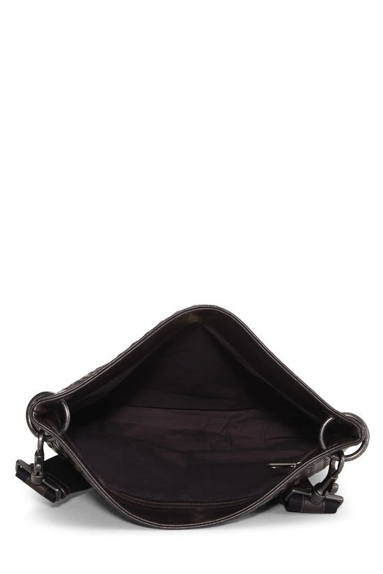 Brown Intrecciato Flat Messenger Bag, , large image number 5