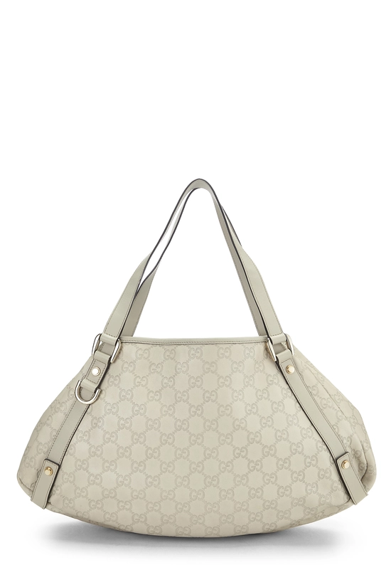 White Guccissima Abbey Tote, , large image number 0