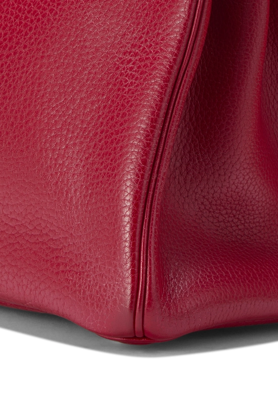 Rouge Vif Fjord Haut &agrave; Courroies "HAC" Birkin 32cm, , large image number 8