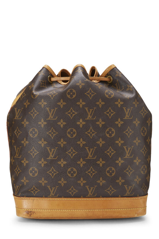 Louis Vuitton, Bags, Louis Vuitton Noe Handbag Monogram Canvas Large  Bucket Bag Brown