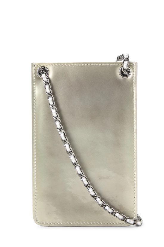 Silver Patent Leather Smartphone Holder, , large image number 3