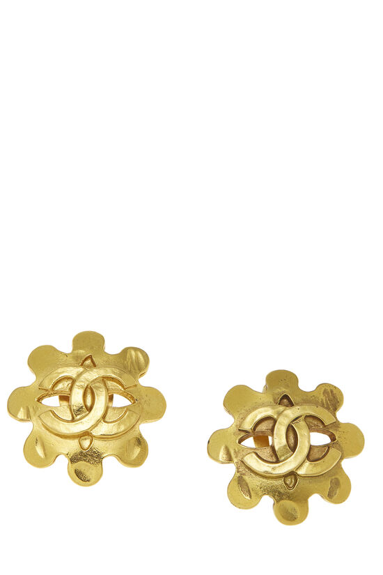 Gold 'CC' Abstract Earrings
