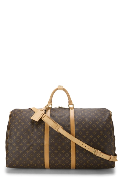 Louis Vuitton Monogram Canvas Keepall Bandouliere Bag 60