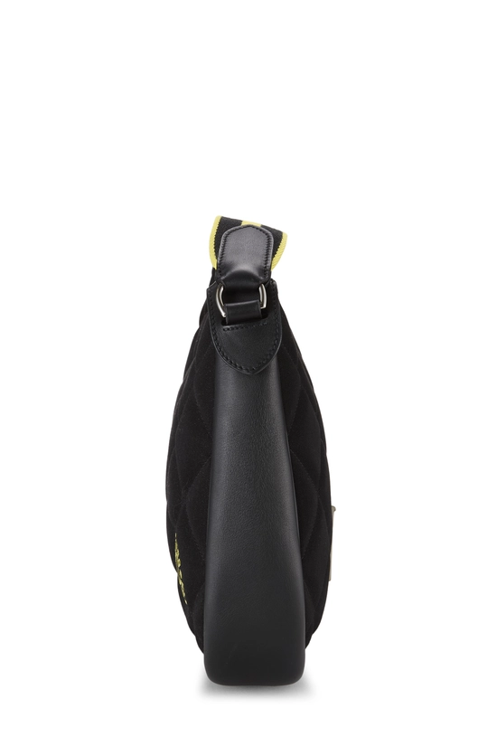 Black Woolycot Horseback Shoulder Bag, , large image number 2