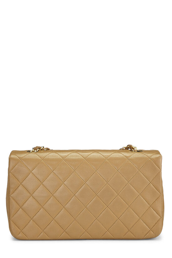 Beige Quilted Lambskin Full Flap Small, , large image number 3