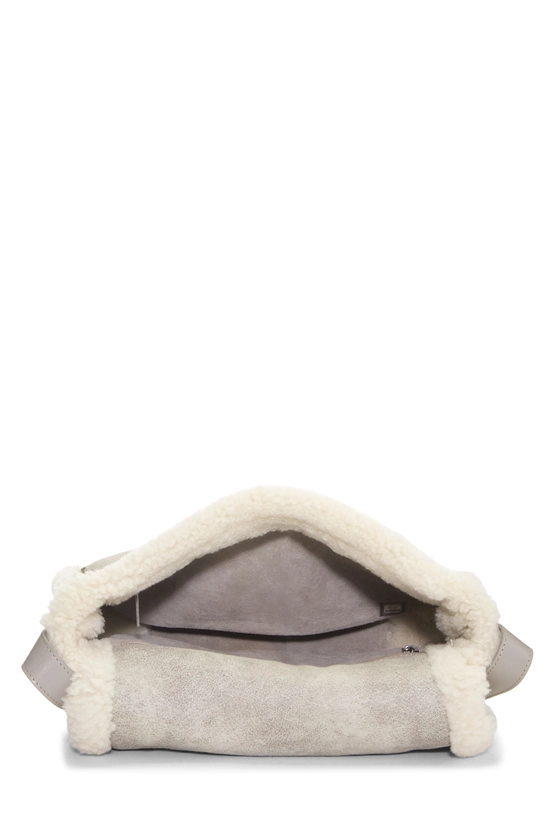 Paris-Salzburg White Shearling Austrian Messenger, , large image number 5