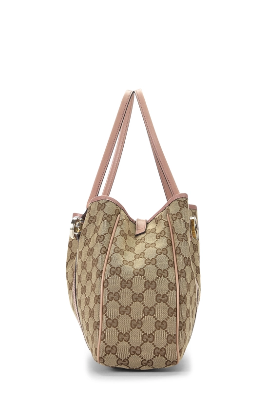 Pink Original GG Canvas Twins Tote, , large image number 2