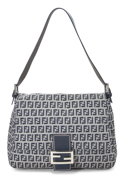 Fendi Navy Zucchino Canvas Mama