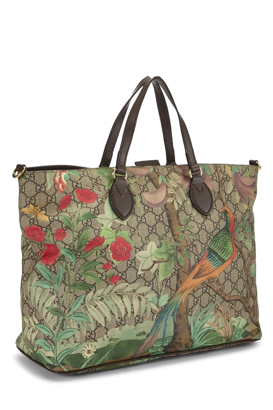 Brown GG Supreme Canvas Tian Tote Large, , large image number 1