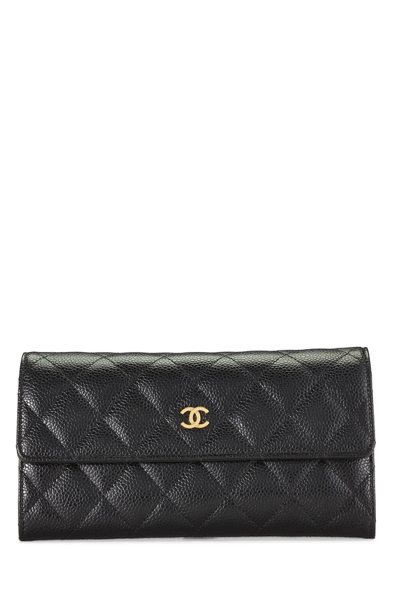 Black Caviar Long Wallet, , large image number 0