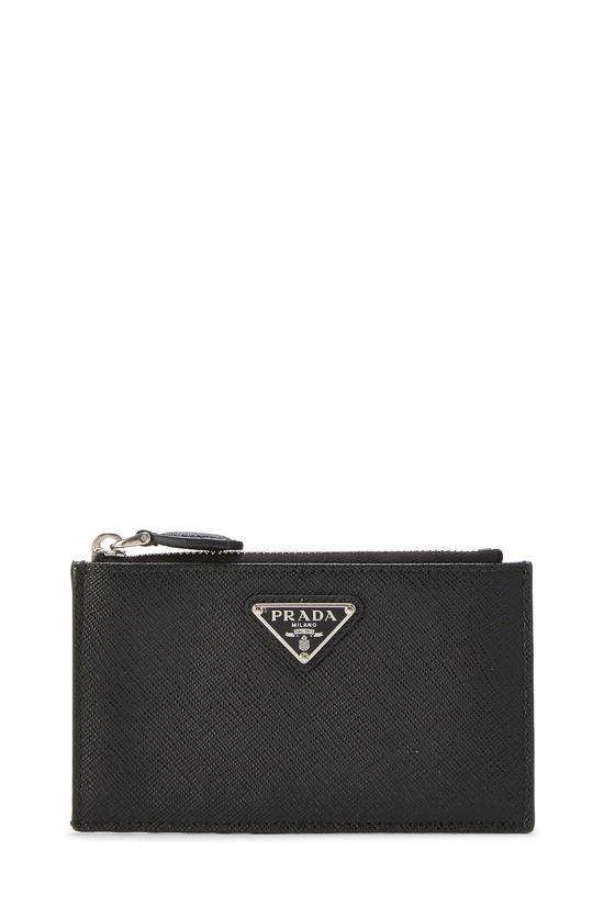 Black Saffiano Card Holder, , large image number 0