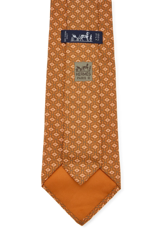Orange Silk Tie, , large image number 1