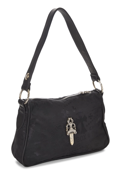 Black Nylon Chicken Nugget Bag, , large