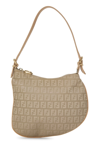 Fendi Beige Zucchino Oyster Bag